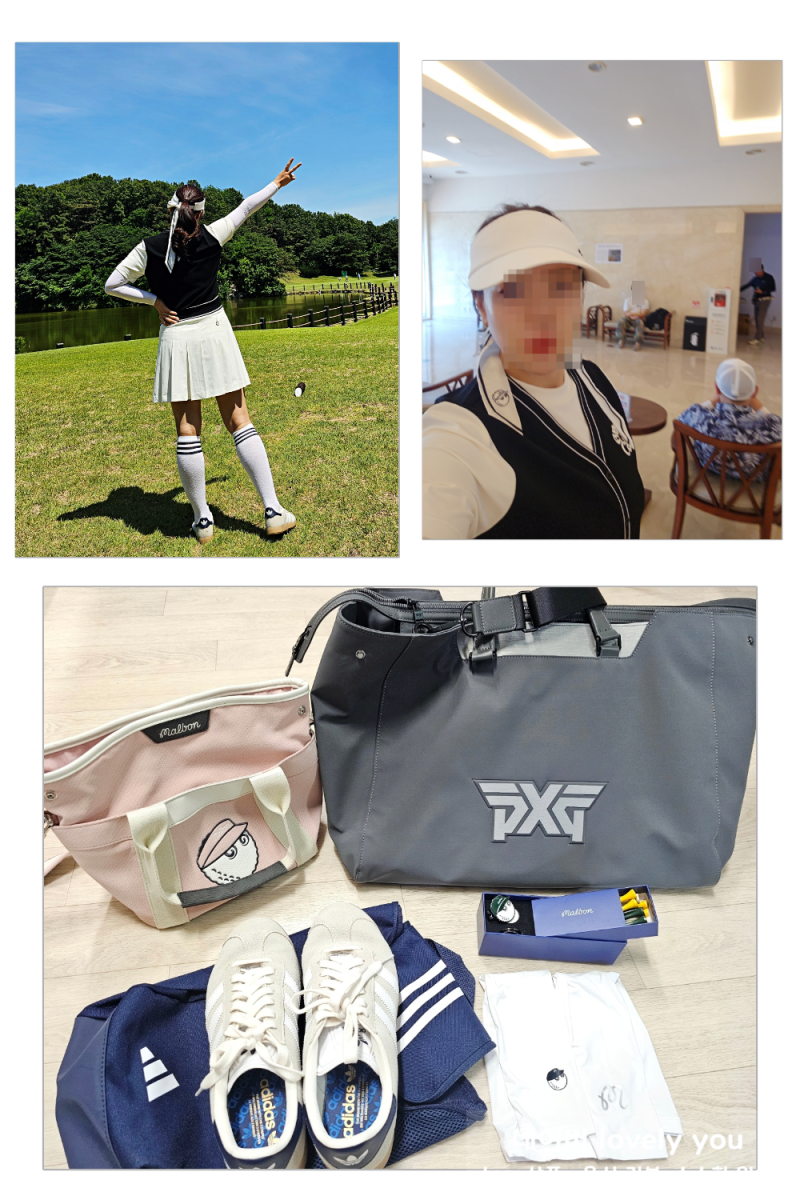말본 여성 골프웨어 모자 파우치백 아디다스 골프화 캘러웨이 골프복 pxg 보스턴백 백화점 쇼....