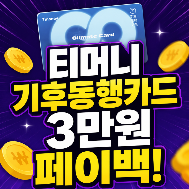  "9만원 신청 안 하면 못 받음"티머니 기후동행카드 3만원 환급 후기