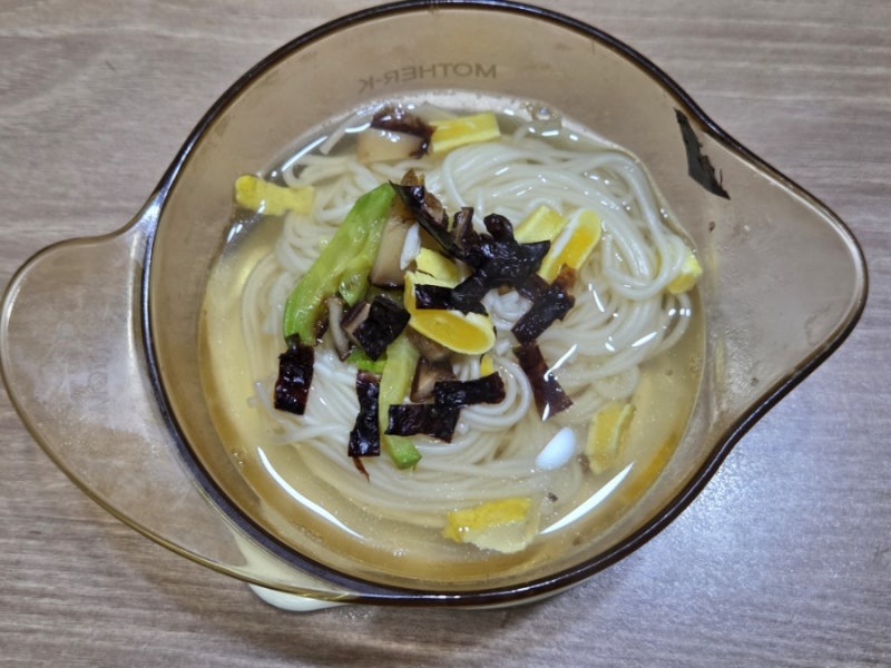 감기걸린 아기| 잔치국수 레시피