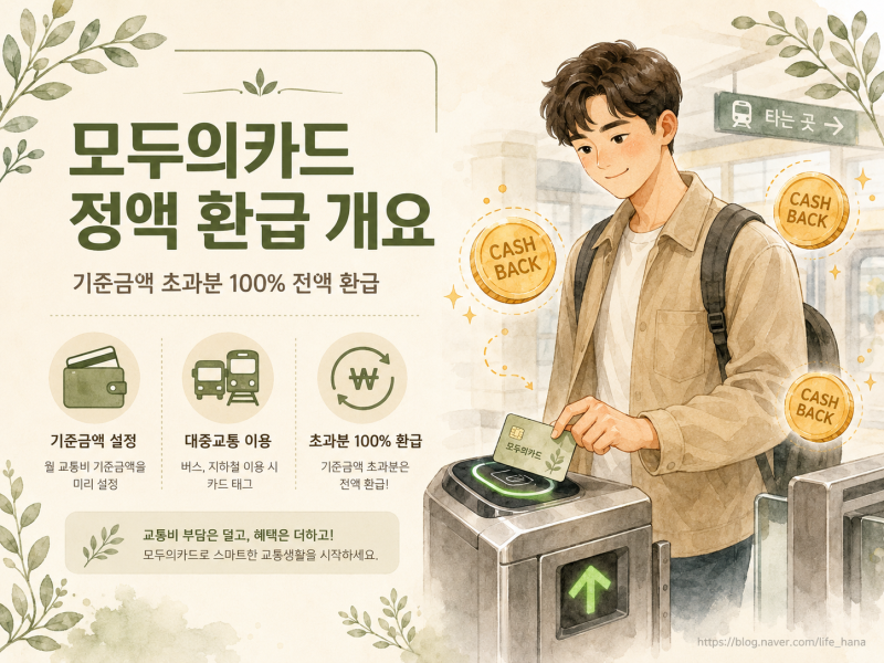 [월3만원] "기존 K패스는 자동?" 반값 모두의카드 교통비 환급 조건 ☕ 7월 7일 현행화 및 신청 ....