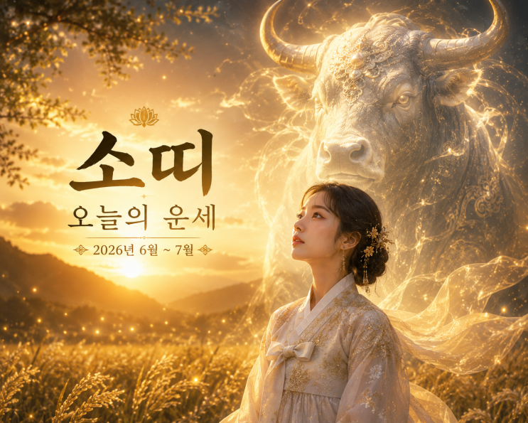  소띠 오늘의 운세 2026년 6월부터 7월까지 띠별 운세｜보연타로