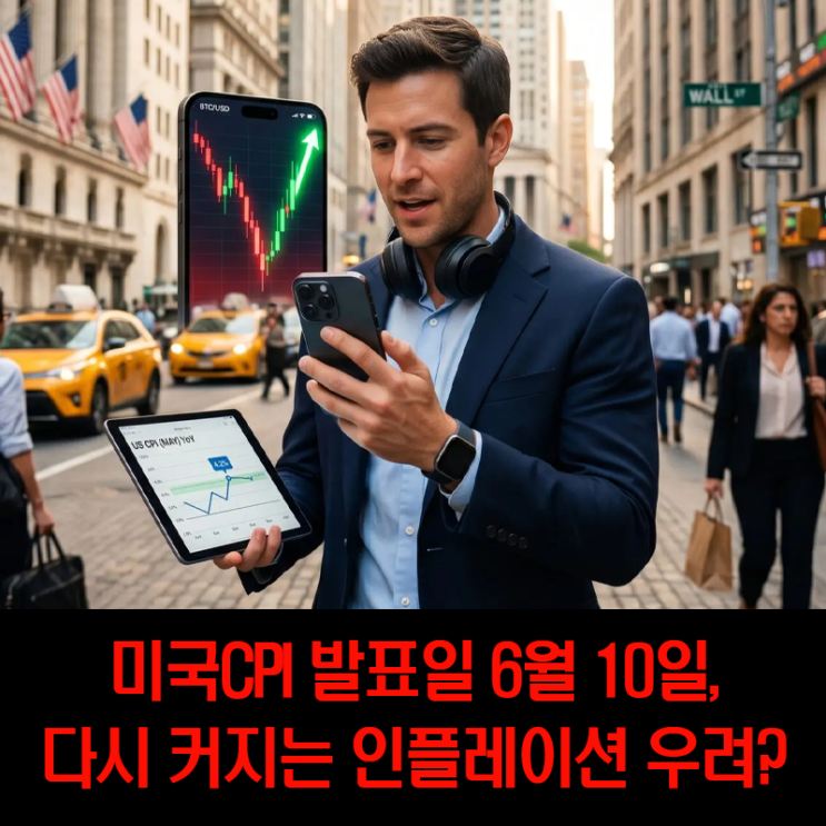 <b>미국 CPI</b> 발표일 6월 10일 전년대비 4.2%, 근원 <b>CPI</b>는 2.9%