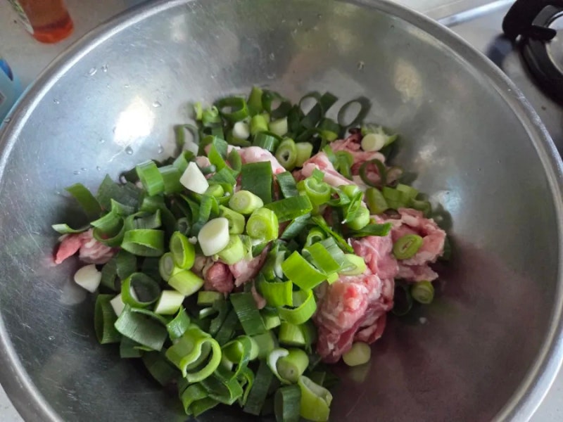 돼지 앞다리살 대파 구이