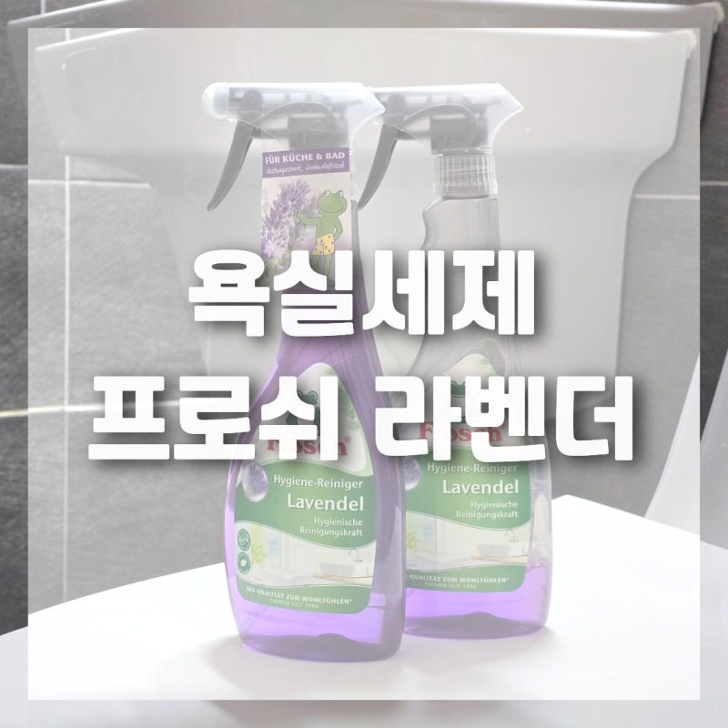 욕실청소 10분만에 끝 프로쉬 라벤더 욕실세제