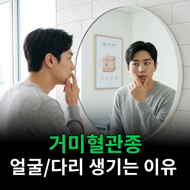 거미혈관종 얼굴과 다리 왜 생기는지 알고보니