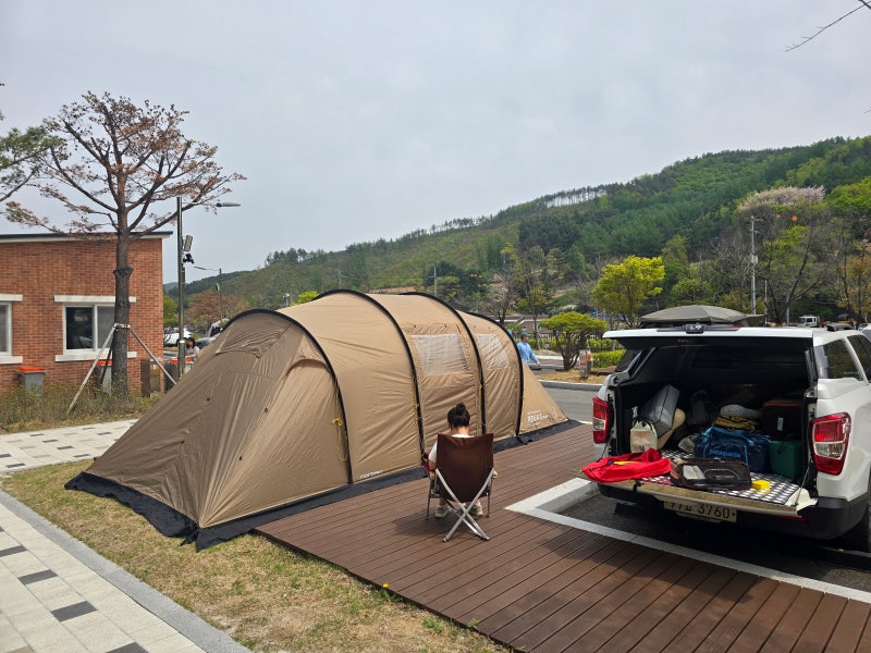 491th _ 백두대간 매봉산 , 태백 절골힐링 캠핑장 부부캠핑