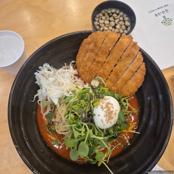  국수나무 돈비빔국수 김치찌개돈까스