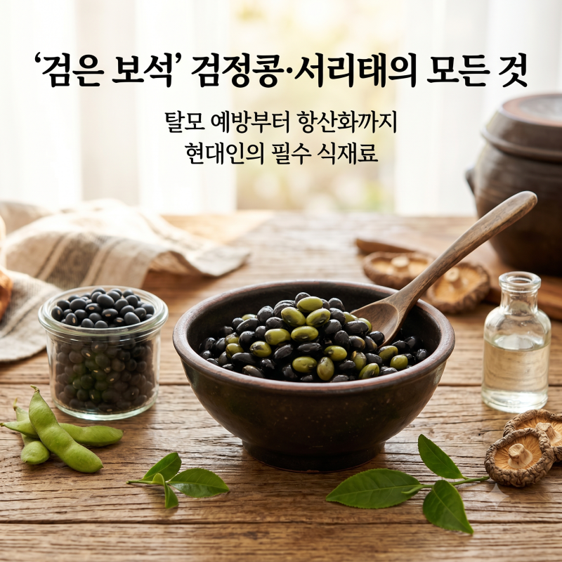 탈모부터 노화 방지까지! '검은 보석' 검정콩·서리태의 모든 것