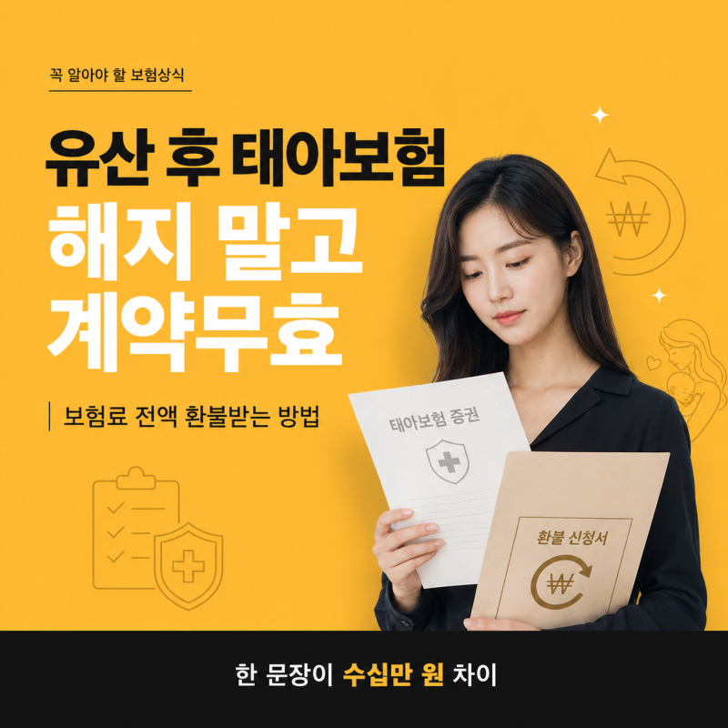 "보험료만 수십만 원 냈는데.." 유산 후 태아보험, 이렇게 하면 전액 돌아옵니다