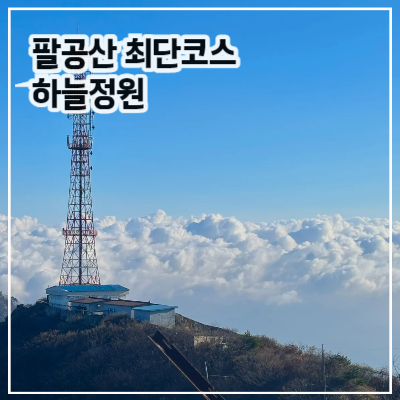 팔공산 최단코스 하늘정원 주차장 등산 시간 (feat. 운해)