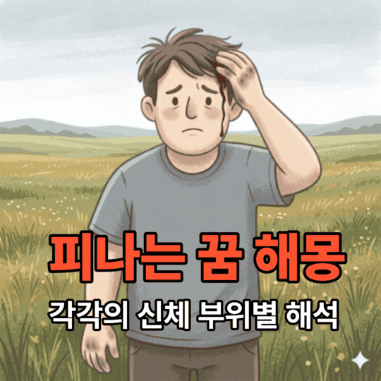 피나는 꿈 눈 귀 입 등 각각의 신체 부위별 상세한 해석