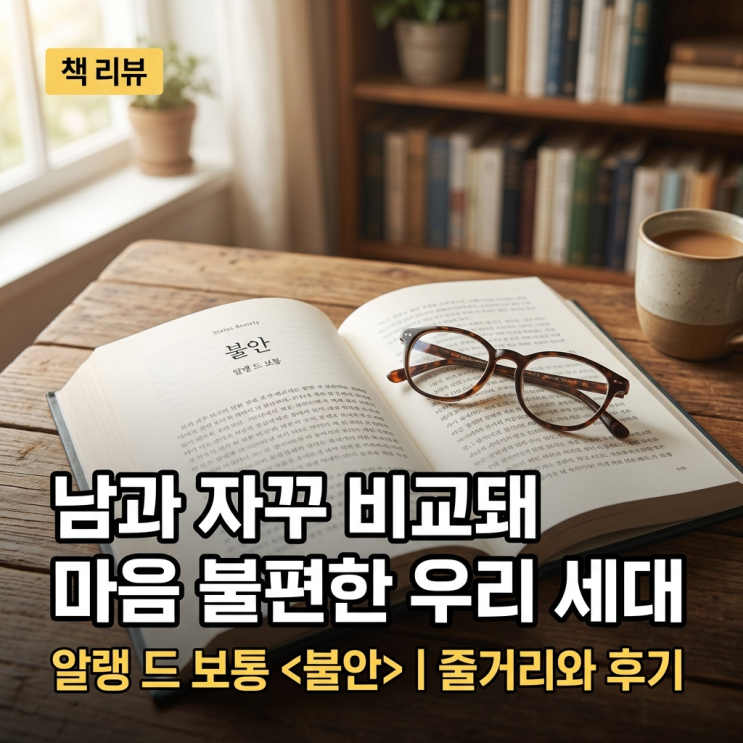  알랭드보통 불안 줄거리와 읽은 후기, 남과 자꾸 비교돼 마음 불편한 우리세대를 위하여