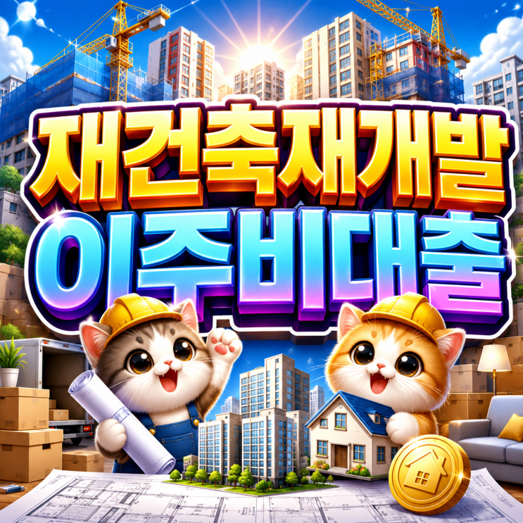  2026 재건축재개발이주비대출 최대 한도와 이자지원 혜택까지!