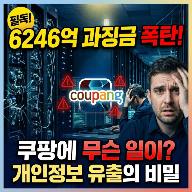  역대급 6246억! 쿠팡 개인정보 유출 과징금 부과 원인과 핵심 내용 총정리