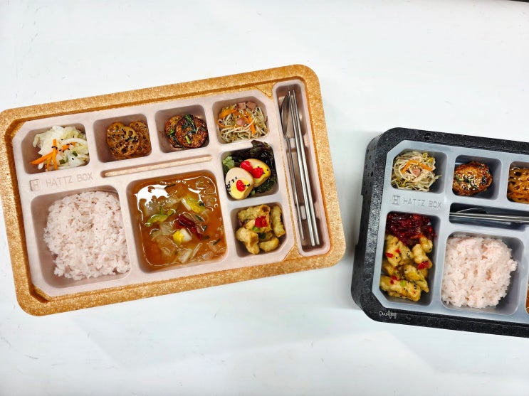  갓 조리한 온도 그대로! 보온 보냉 완벽한 하츠박스 도시락 배달용기