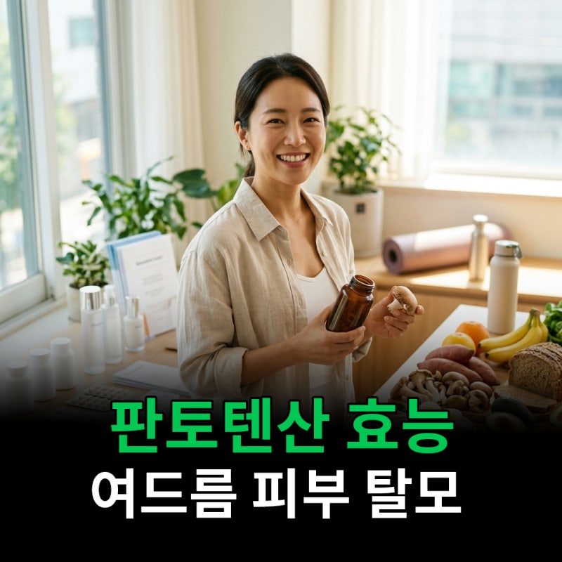 판토텐산 효능 여드름 피부 탈모까지 연결되는 이유