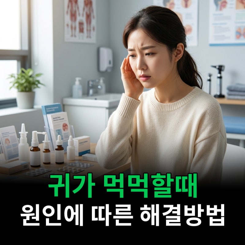 귀가 먹먹할때 원인에 따른 해결방법