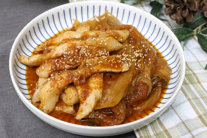 강민경 항정살들기름김치찜 황금레시피 ooo이 킥!!