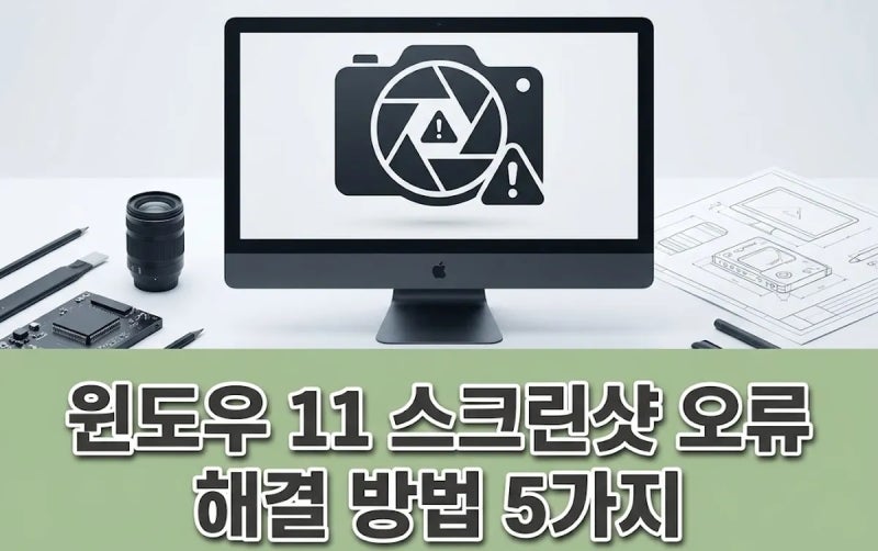 윈도우 11 스크린샷 오류 해결 방법 5가지