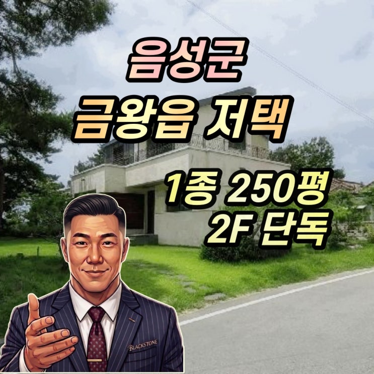  음성군 저택 경매 금왕읍 고급단독주택 2025타경30621