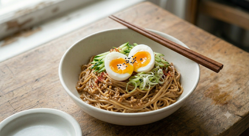 [요리] 냉장고에 남은 땅콩버터로 땅콩버터 비빔면 만들기 레시피 공유