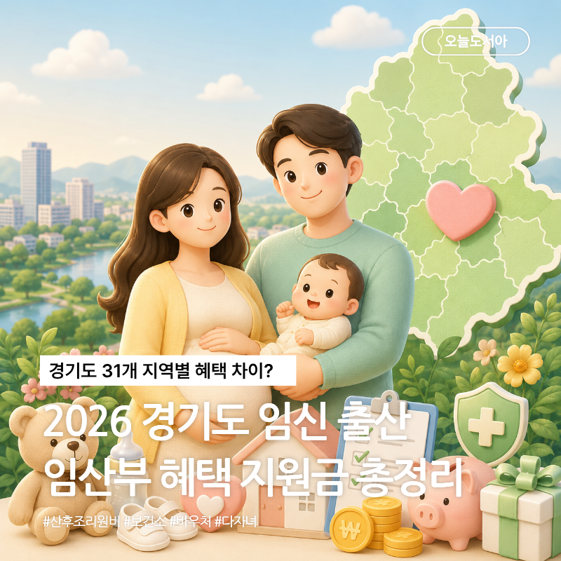 2026 경기도 임신 출산 지원금 임산부 혜택 총정리 (산후조리원비, 보건소, 교통비, 바우처, 다....