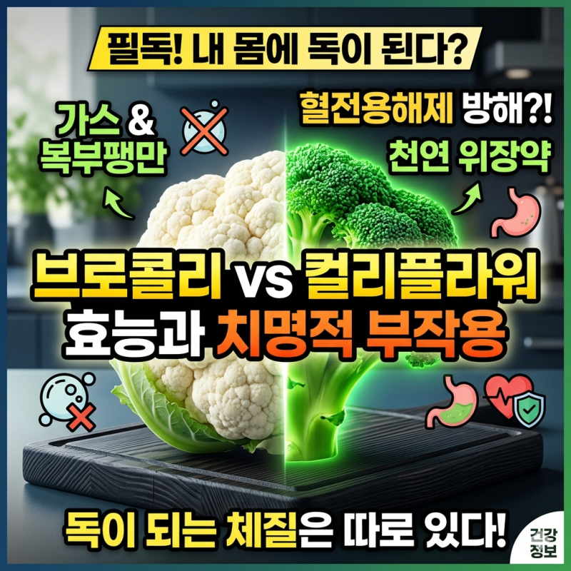 독이 되는 체질은? 브로콜리 컬리플라워 효능 부작용 완벽 정리