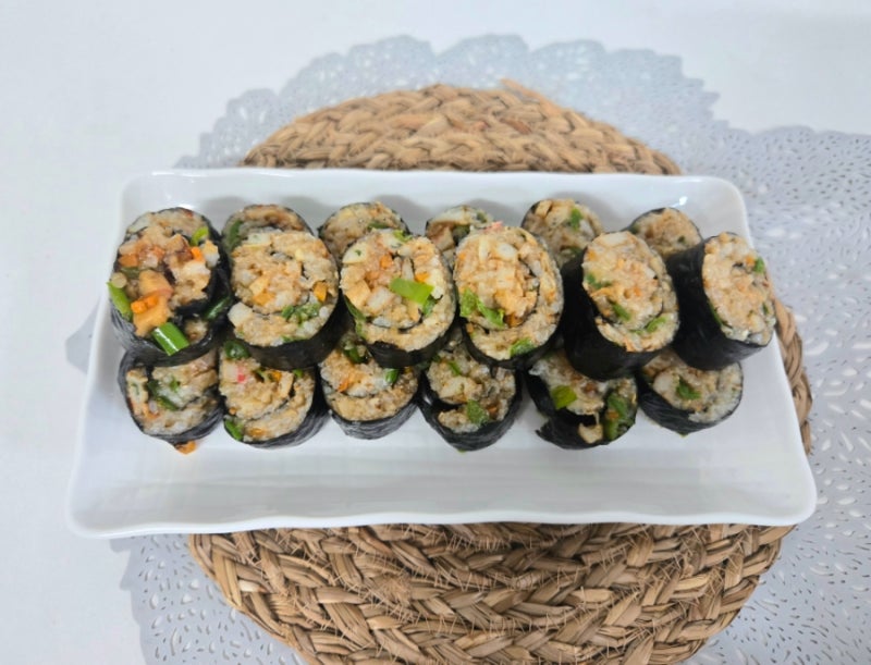 진주 땡초김밥 레시피 매운 청양고추 김밥 만들기
