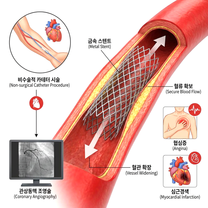 심장 스텐트 시술 과정과 회복기간 시술 후 주의사항 총정리