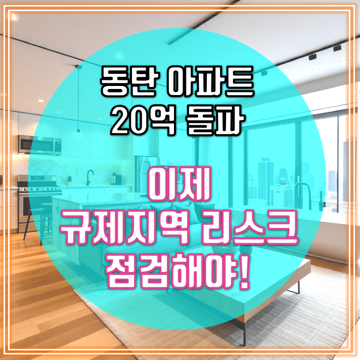 <b>동탄</b> 집값 폭등!..., <b>규제지역 지정</b> 리스크!!!