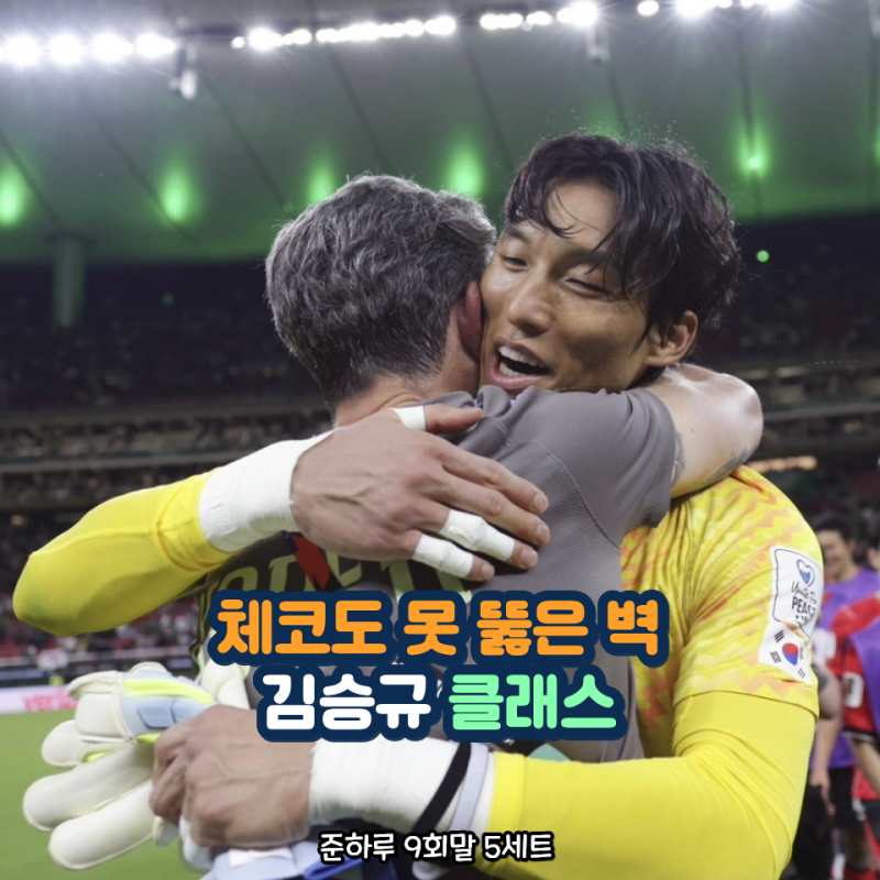 20억대 연봉값 증명했다 체코전 1실점 방어 국대 골키퍼는 김승규일 수 밖에 없는 이유