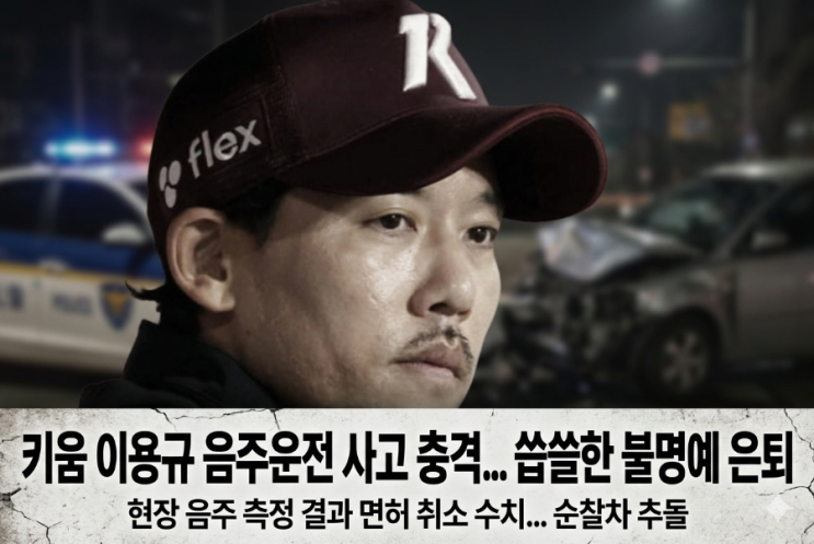 키움 <b>이용규 음주운전</b> 사고 충격…씁쓸한 불명예 은퇴