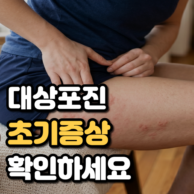 다리 엉덩이 대상포진 초기증상 가려움 통증 발진부터 치료까지