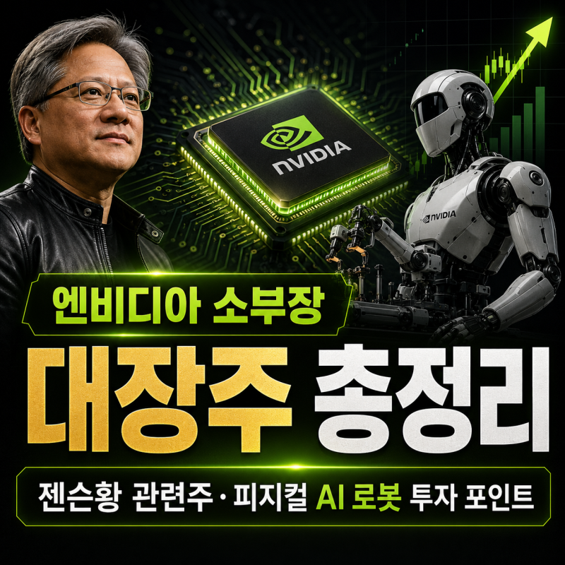 엔비디아 소부장 대장주 총정리 젠슨황 관련주 피지컬 AI 로봇 투자 포인트