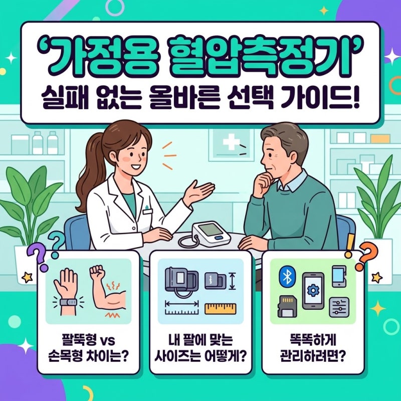 가정용 혈압측정기 추천 및 실패 없는 올바른 선택 기준