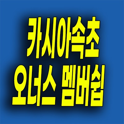  카시아 속초 리조트 회원권 반얀트리 오너스멤버쉽 분양 금액안내