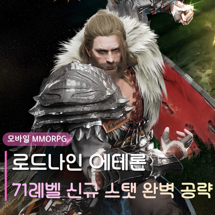  로드나인 에테론 | 무기 마스터리 71레벨 신규 스탯 완벽 공략
