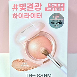 더샘 하이라이터 피치라이팅 브러쉬 기획세트 코랄빔 살구빔 봄웜 추천 올리브영 내돈내산