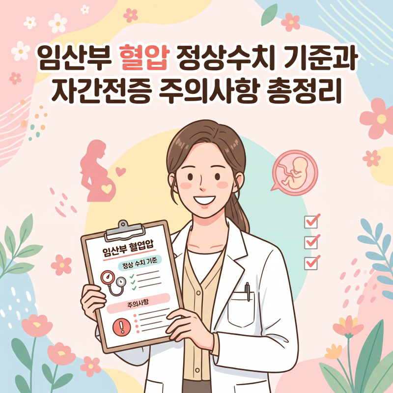 임산부혈압 정상수치 기준과 관리법, 자간전증 징후 및 유의점 총정리