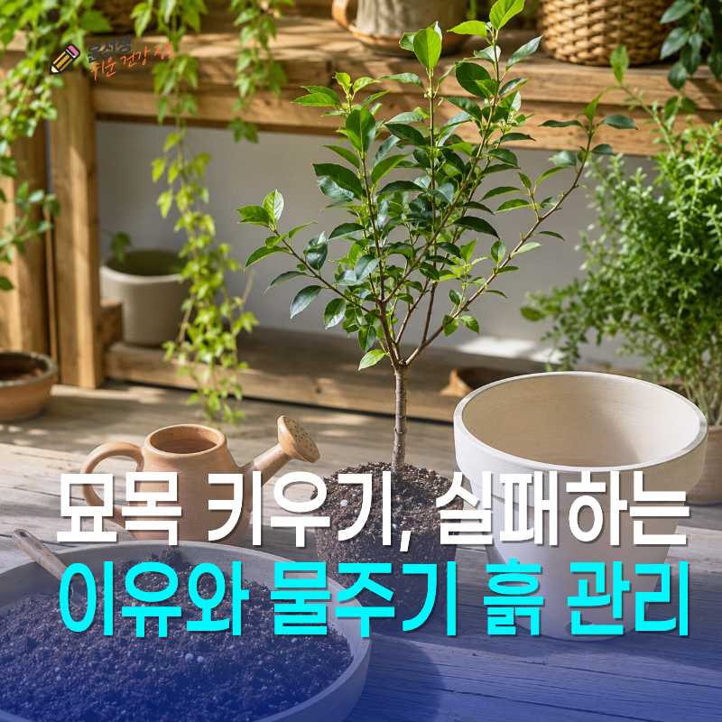 묘목 키우기, 처음 실패하는 이유와 물주기 흙 관리법