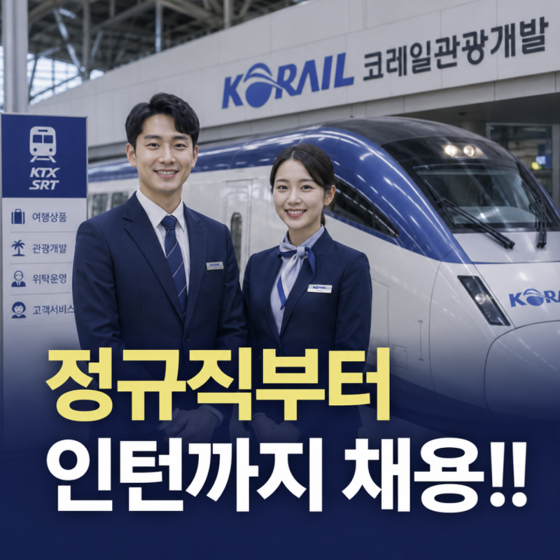 "무려 231명 모집… 코레일관광개발 공개채용"