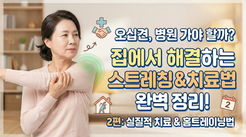 오십견 치료 방법 4가지 비교 – 주사·물리치료 중 뭐가 더 효과적일까?