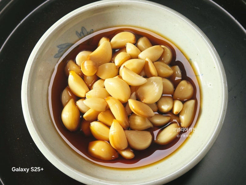 마늘장아찌 만드는법 깐 마늘장아찌 레시피 마늘장아찌 초록색