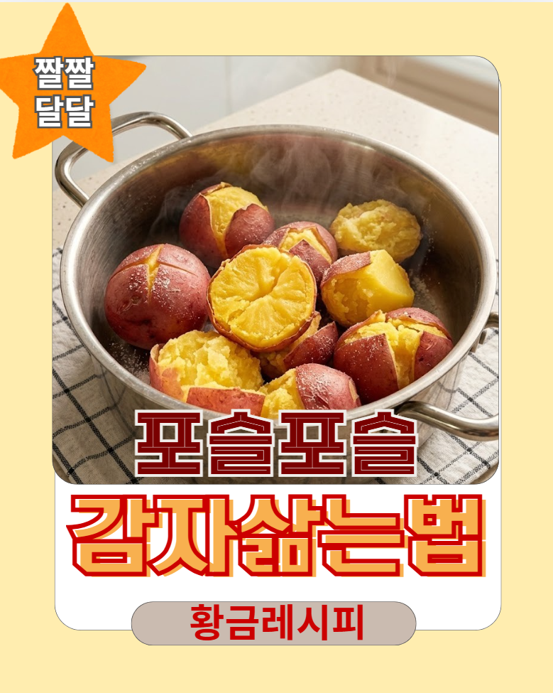 [ 감자 맛있게 삶는법 ] 실패 없이 짭짤 달달 포슬하게 감자 찌는 시간 조절 꿀팁 !