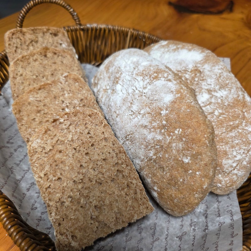 이탈리아 빵 치아바타ㅣ 통밀로 완성하는 건강한 홈베이킹 통밀치아바타