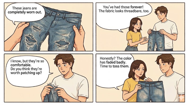 EBS 이지 잉글리시 Easy English 6/12(금) These jeans are completely worn out