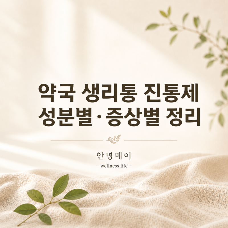 약국 생리통 약 선택 가이드｜성분별·증상별로 한눈에 정리