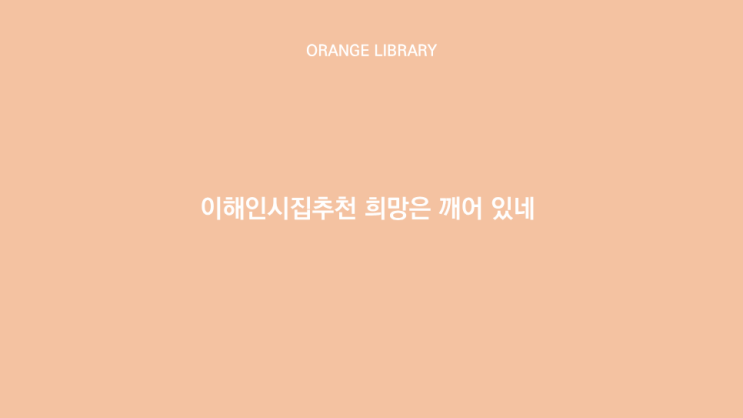  이해인시집추천 희망은 깨어 있네