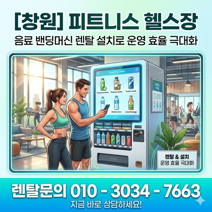  [창원] 피트니스 헬스장 음료 자판기 설치로 운영 효율 극대화