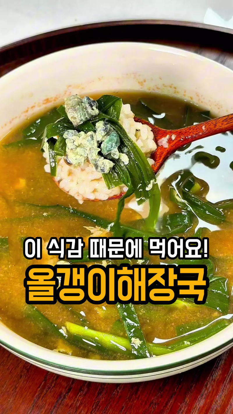 올갱이해장국 다슬기국 끓이는법 쫄깃한 식감 살리는 황금레시피
